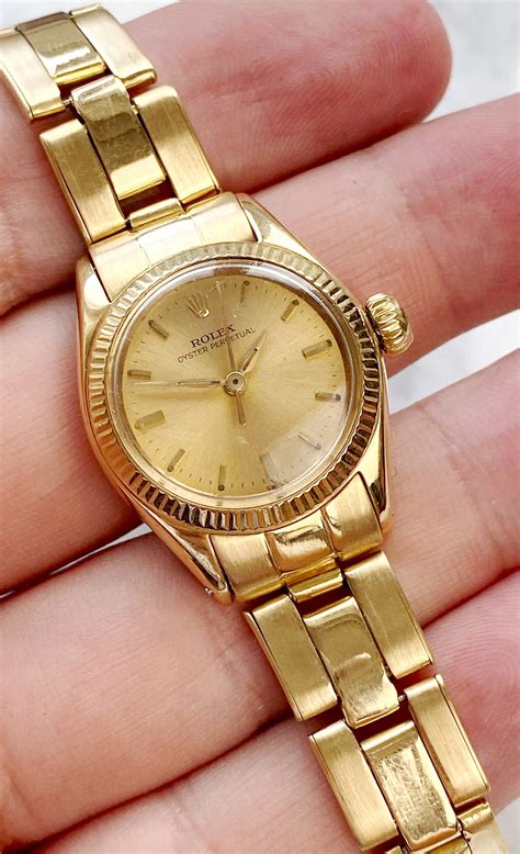 rolex damenuhr gold 1950